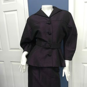Vintage Victor Costa Skirt Set Size 4 Authentic